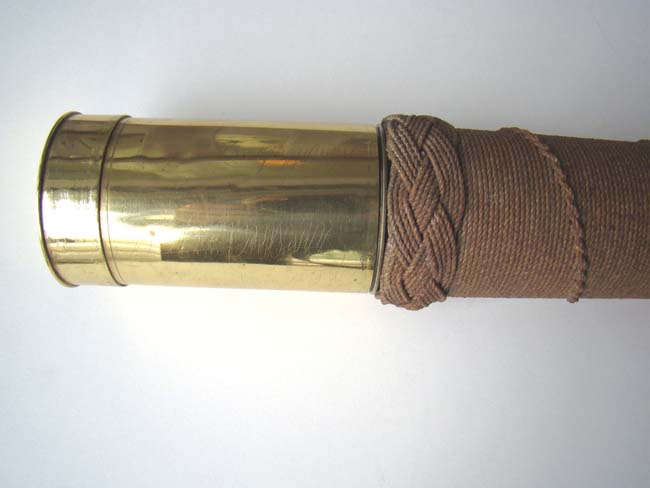 A Single Draw Mariner's Telescope with fancy ropework barrel by E & G.W. Blunt of New York circa 1824-1830. — image 3